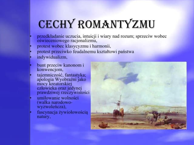 Cechy epoki romantyzmu: odkryj fascynujące aspekty tej ery Cechy epoki romantyzmu: odkryj fascynujące aspekty tej ery