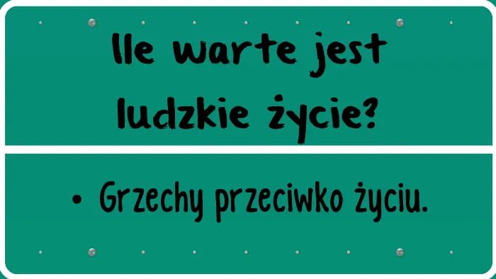 Ile jest warte ludzkie życie? Etyczne dylematy i wartości życia Ile jest warte ludzkie życie? Etyczne dylematy i wartości życia